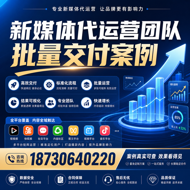 乌海代运营公司多客户账号批量高效交付案例